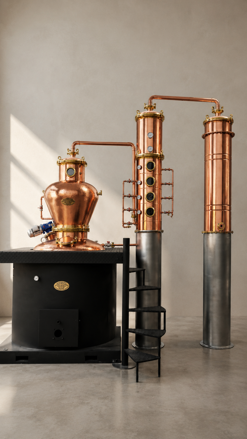 INDUSTRIAL DISTILLER 500-1300 LITERS WITH OVEN